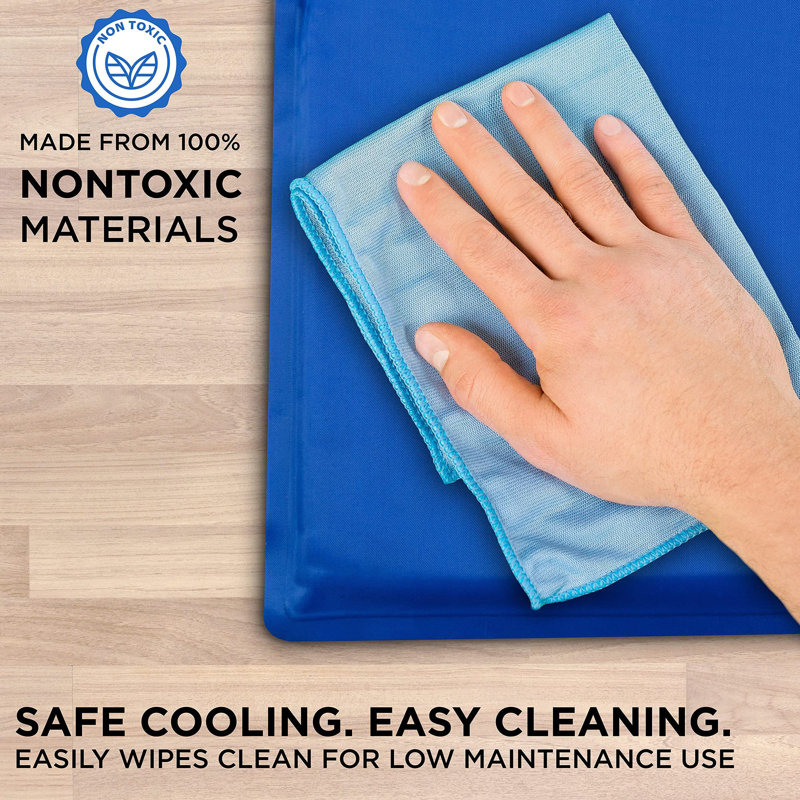 Large Blue Nylon Self-Cooling Dog Mat