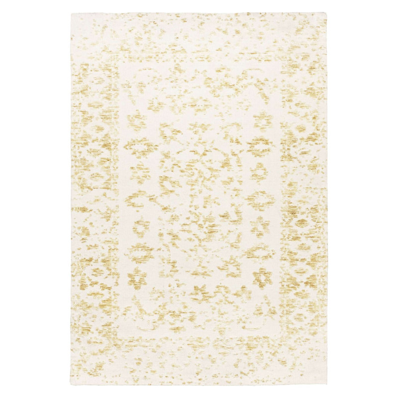Tapis d'intérieur / extérieur en microfibre tissé à la machine Floral, Rectangle 8 pi x 10 pi