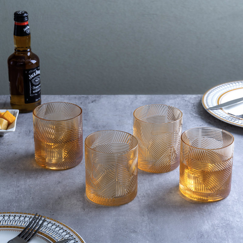 4 Piece 414ml Drinking Glass Set