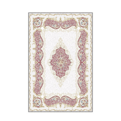 Stylish Woven Carpet, 5.2 x 7.5 Feet | 100% Polyester, 0.3 in Pile Height, Antibacterial, Non-Slip PVC Dot Underside | Machine Washable, 3D Digital Print | Perfect for Living Room, Bedroom & Home Décor