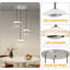 - Light Brushed Nickel LED Pendant