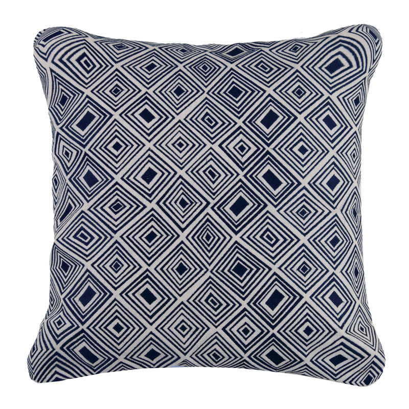 Coussin décoratif en lin nomad, Indigo