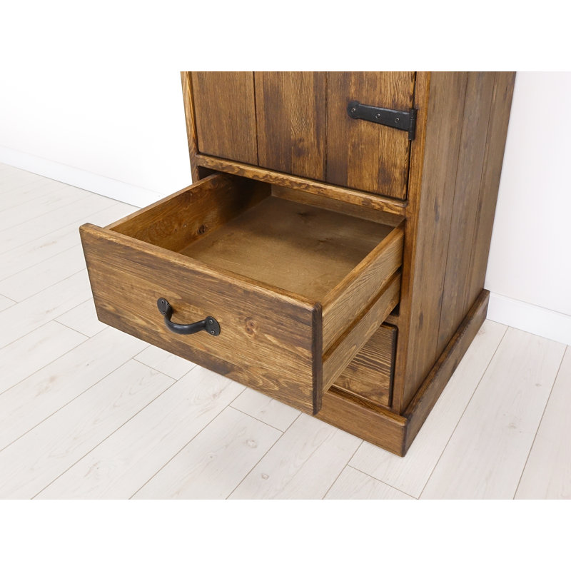 Ioanna 1 Door Solid Wood Wardrobe