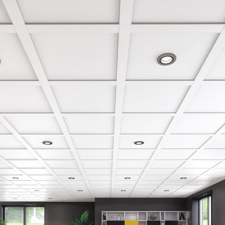 80 Sq. ft. Suspended Ceiling Tile and Grid Kit