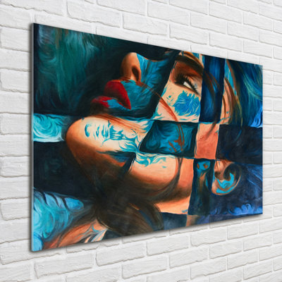 Woman Abstraction - Unframed Art Prints on Glass