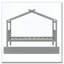 Lit en bois avec lit gigogne simple-370702194