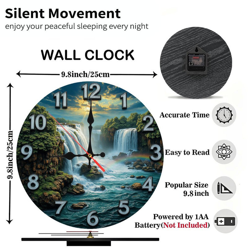 Horloge murale Waterfall