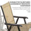 Ensemble de 4 chaises de patio pliantes