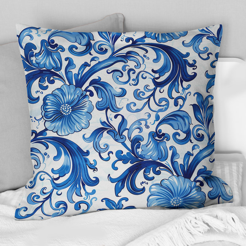 Coussin Floral Breeze I - Glam, H 16 po x l 16 po