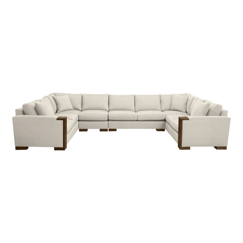 Michael Weiss 4-Piece Abingdon Sectional, Tommy Flax, Havana
