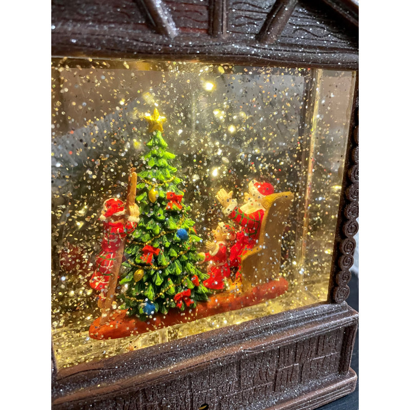 Chalet en bois Père Noël et Elfes