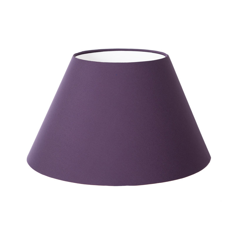 Cotton Empire Lamp Shade ( Screw On ), 23cm H x 45cm W x 45cm D, Mauve 