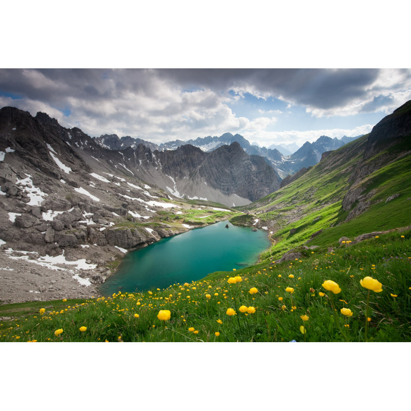 Alpin, lac de Gufelsee au Tyrol - Autriche par Wingmar, H 20 po x l 30 po