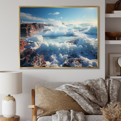Alfretta " Geyser Natures Force II " Mixed Media Print