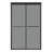 48" - 48.3" W x 76" H Double Sliding Semi-Frameless Shower Door with Gray Tempered Glass