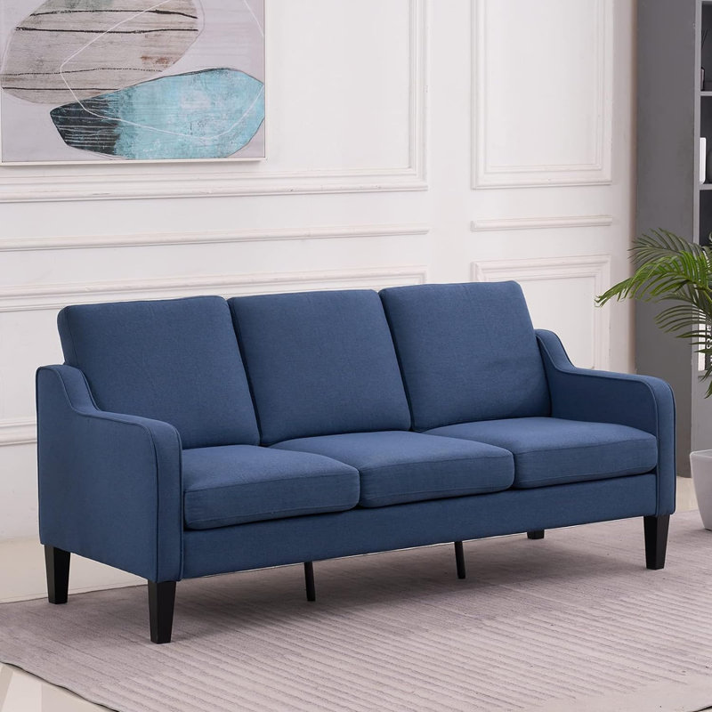 Sinica Upholstered 71.2'' Sofa, Blue