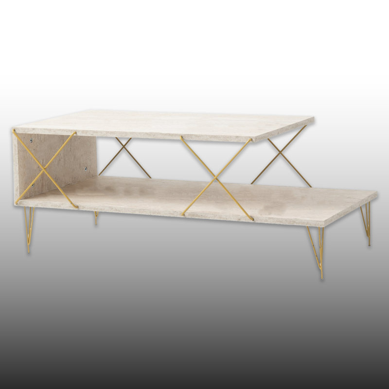 Metal Legs Rectangle Elite Coffee Table