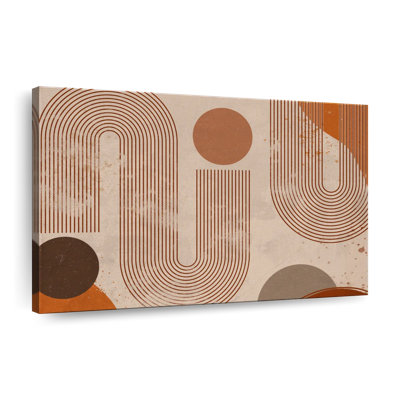 Boho abstrait sur toile
