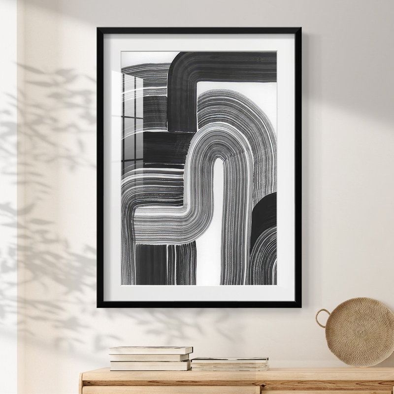 United Highway I - Impression encadrée, H 28,5 po x l 20,5 po, Noir
