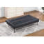 Canapé 1 place réglable en similicuir avec pattes en métal et port USB, canapé confortable