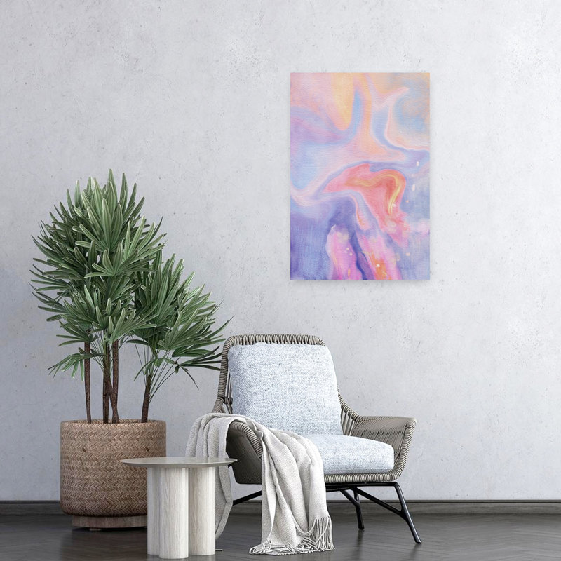 Art contemporain, art contemporain abstrait, H 24 po x l 16 po
