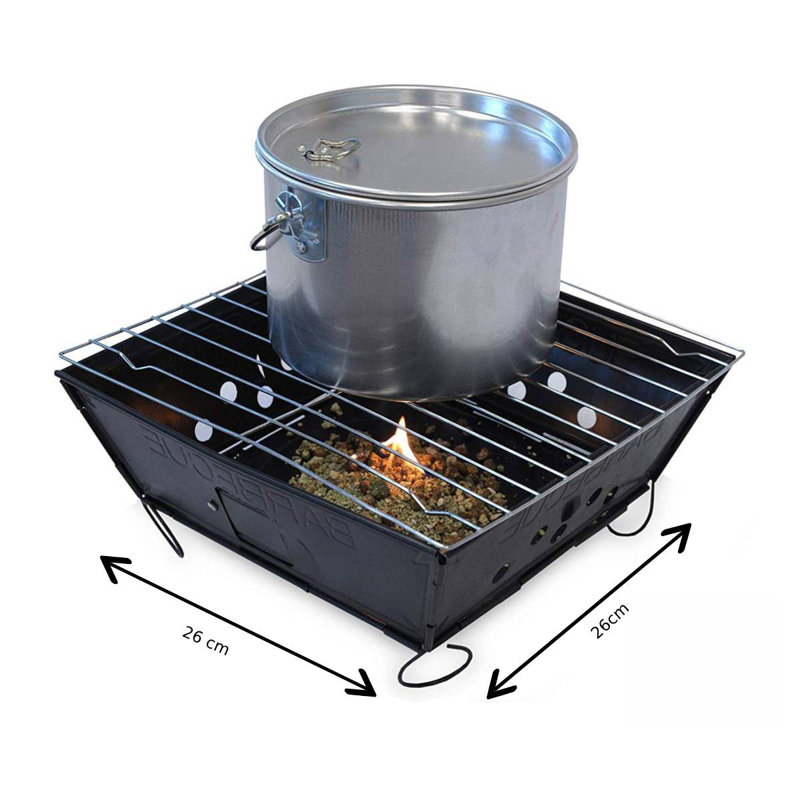Dakota Fields 26cm W Portable Charcoal Grill