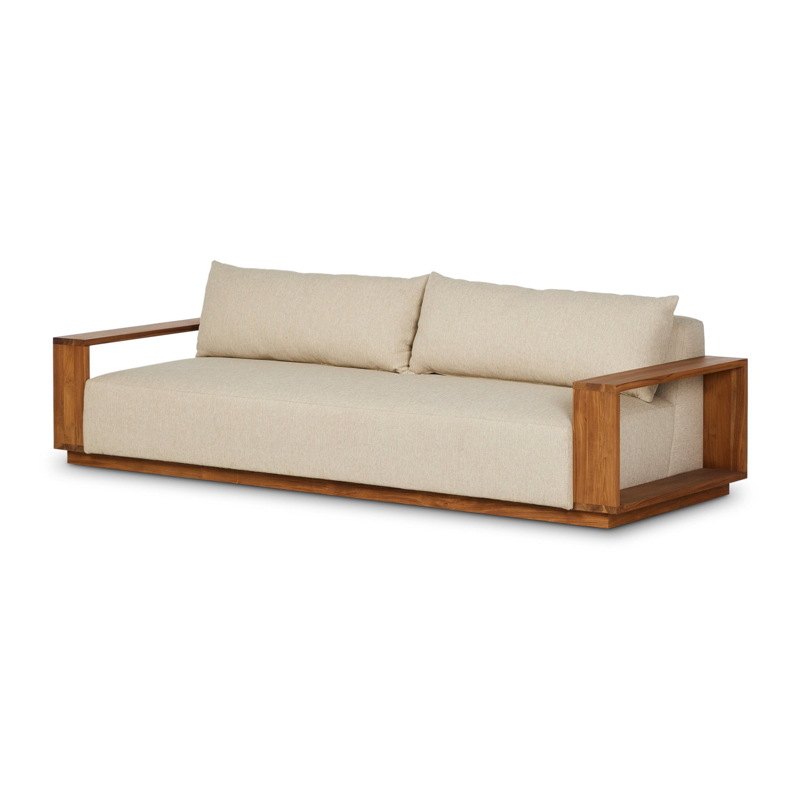 Mather Outdoor Metal Sofa-106", Ellor Beige