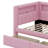 Upholstered Platform Bed With Trundle,USB Ports And LED Belt-547265122-547264924