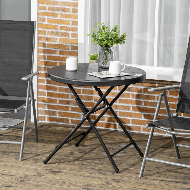 Round Folding Outdoor Bistro Table , 80cm cm W 80cm cm D