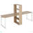 88" Extra Long 2-Person Computer Desk With Storage Shelves Combo, Double Workstation Storage Study Writing Table For Home Office, Bookshelf