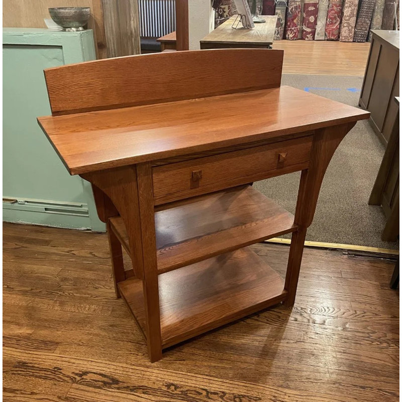 Console en bois massif 42 po Abdas