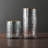 GLASS Croc Double Old Fashioned with Gold Rim Set of 4 (Smoke Grey) 14 fl oz
