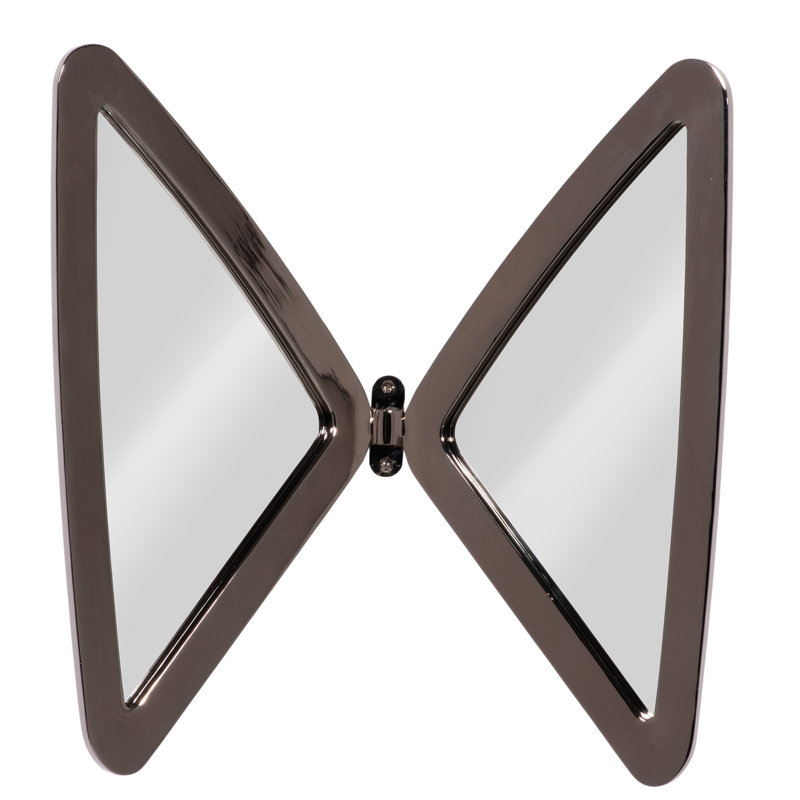 Miroir mural Frates, Nickel noir laqué