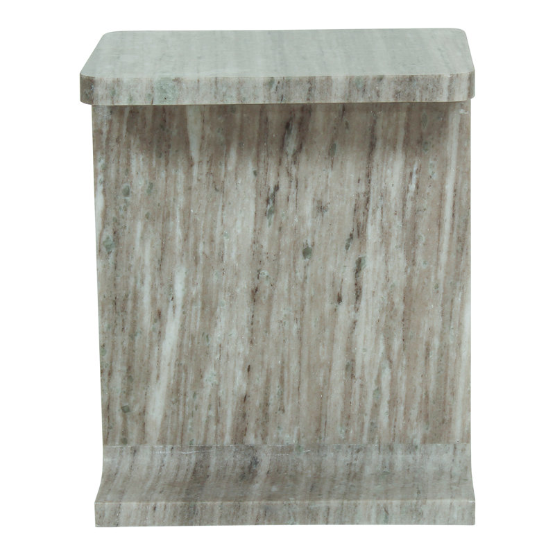 Marble End Table, Gray