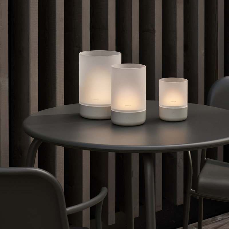 CALMA LED Outdoor Wall Lantern, Small, Granite Grey