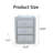 3-Drawer Mirrored Nightstand with Glitter Accents and Silent-Glide Drawers for Elegant Storage