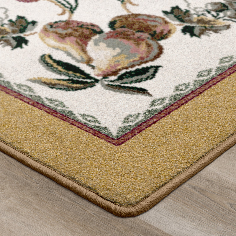 Alminus Fruit Medley Lattice Area Rug , Rectangle 7'8" x 10'9"