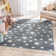Kennedy Stars Grey Children's Rug
