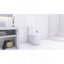 Toilette allongée une pièce - blanc