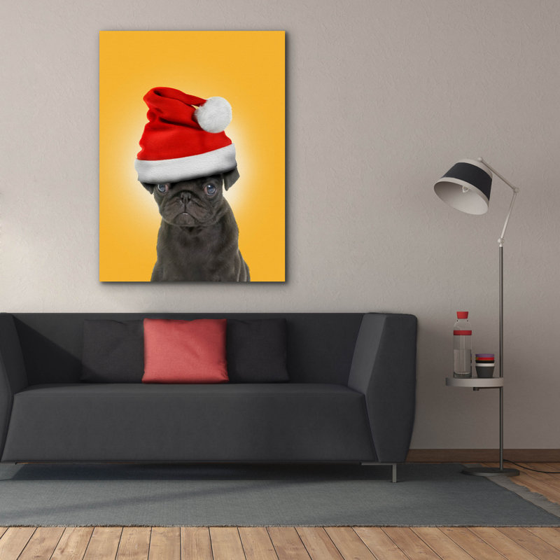 «Pug 3» par John Hovenstine, art mural sur toile, 40 po x 54 po