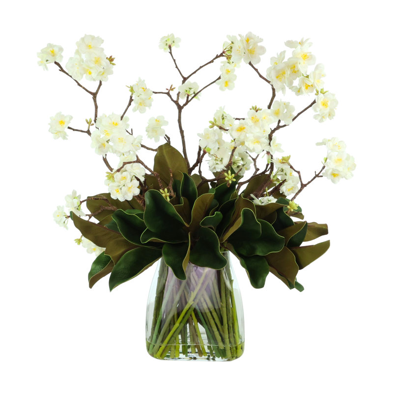 Cherry Blossom and Magnolia Arrangement