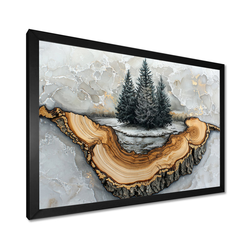 Iseline III - Landscapes Wall Art, Reproduction encadrée d'une seule photo, H 30 po x l 40 po, Noir