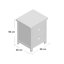 Sherwood 45cm W Plywood / Laminate Board Bedside Table