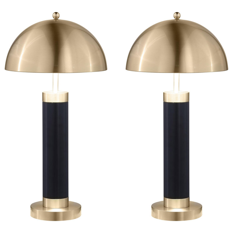 Lampe de table abat-jour Cuan Dome, H 28 po x l 15 po x P 15 po