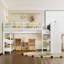 Lits en bois multifonctionnels peu encombrants, style loft moderne pour la maison