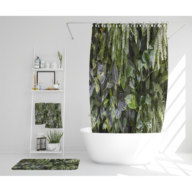 Navraj Polyester Shower Curtain Set