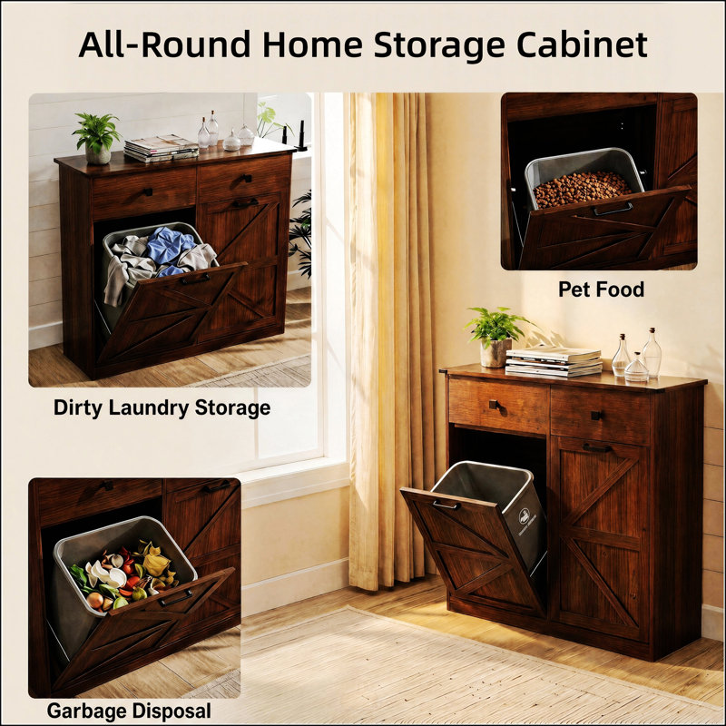 Armoire poubelle Farmhouse
