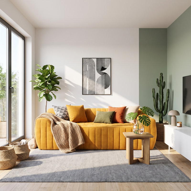 Causeuse surdimensionnée en similicuir 2 places de 78 po, canapé spacieux et profond avec 2 coussins décoratifs, canapé moderne résistant aux taches pour les petits salons, appartements, studios, et peu encombrant