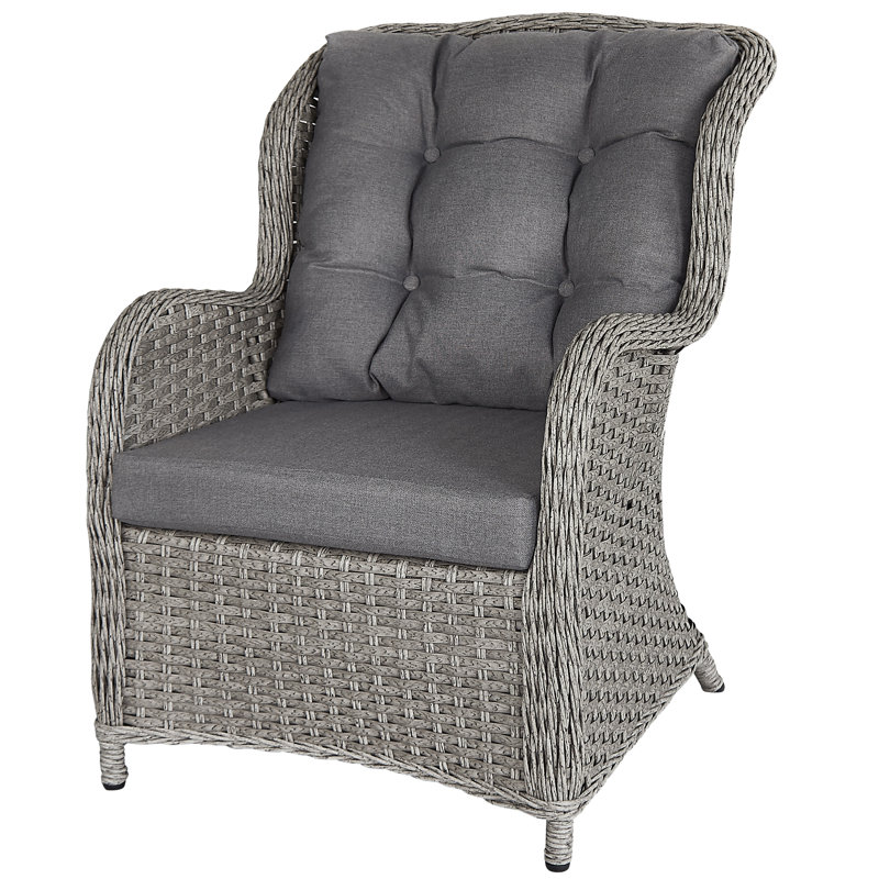 Bella Upholstered Armchair, Gray