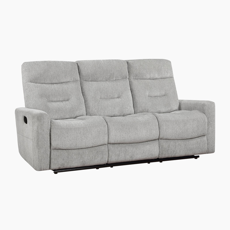Dashai 81'' Chenille Fabric Manual Double Reclining Sofa